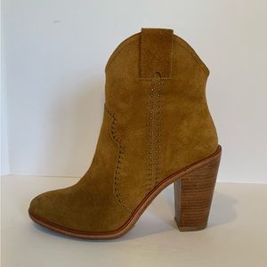 Joie Monte Studded Suede Western Bootie 37.5